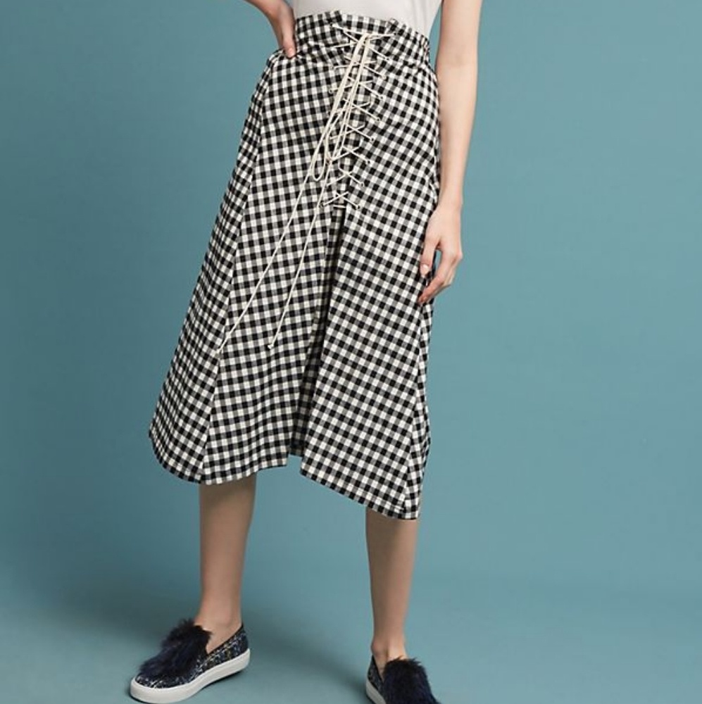 Anthropologie Eva Franco gingham skirt